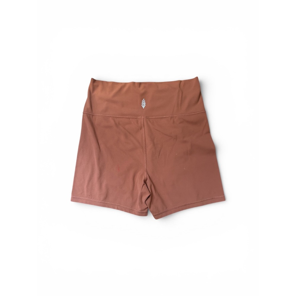 Free People Movement Womens High Rise Biker Shorts Mauve Clay Athletic Size L/G - Picture 2 of 4